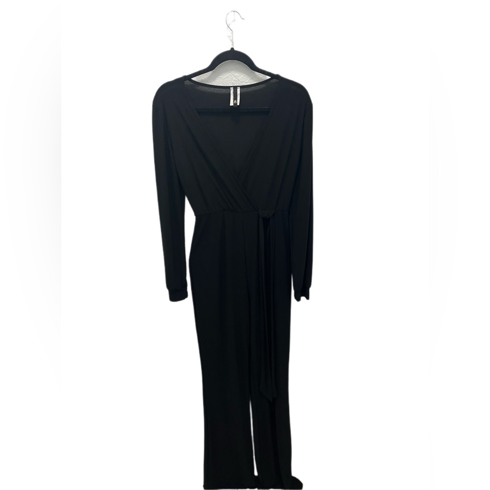 Black V-Neck Jumpsuit